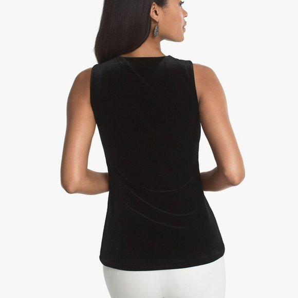 *2 for $25* WHBM Sleeveless Velvet Shell Top NWOT - Picture 2 of 9